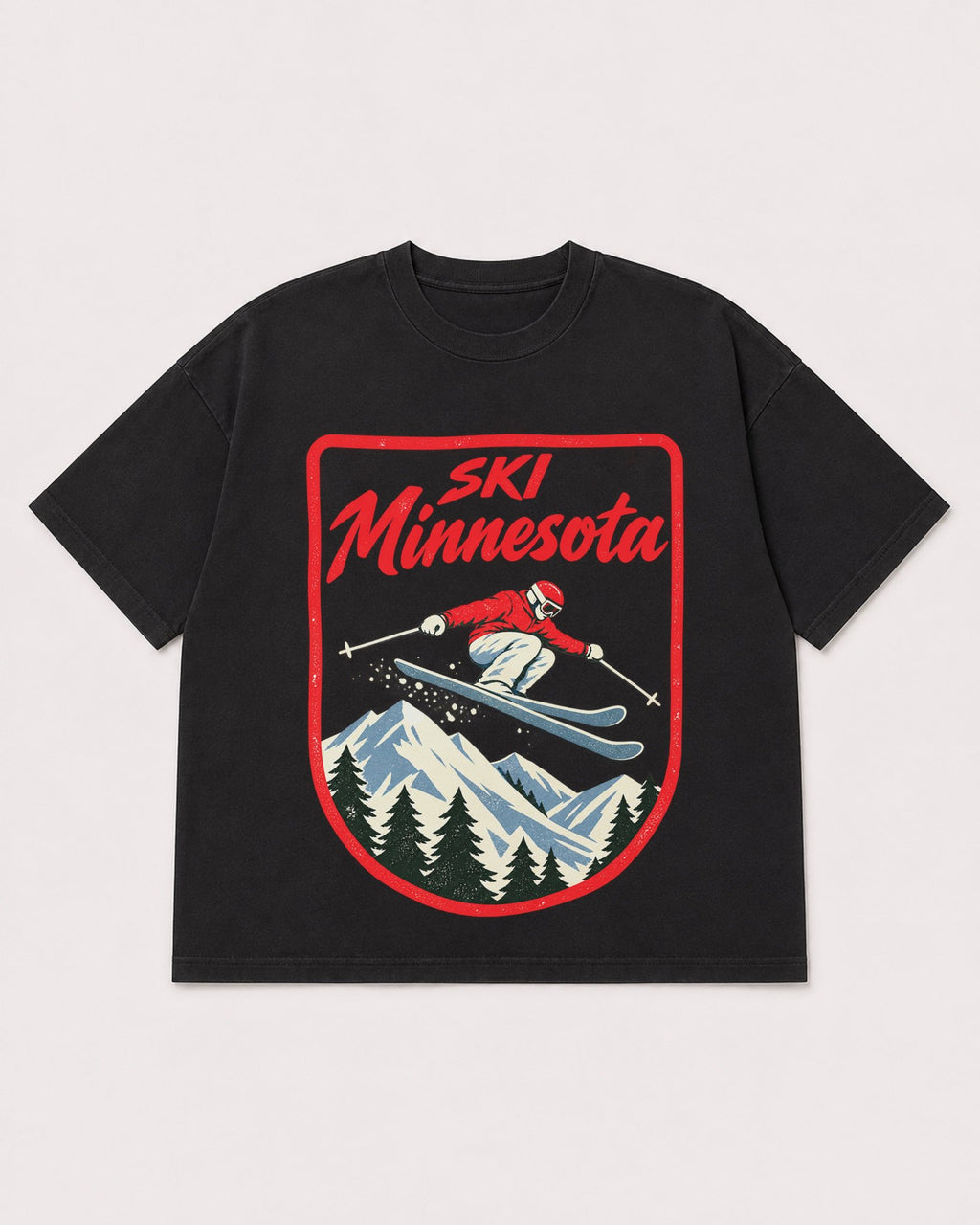 Mockup Boxy Heavyweight Tee Black product
