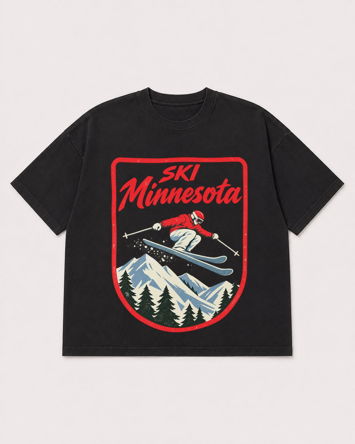 Mockup Boxy Heavyweight Tee Black product