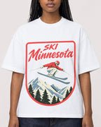 Mockup Boxy Heavyweight Tee White female close-up 04
