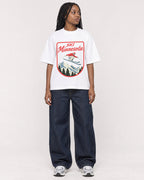 Mockup Boxy Heavyweight Tee White female full-body 04