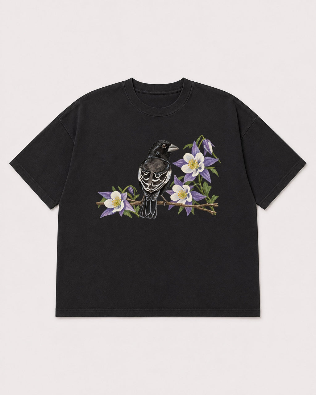 Mockup Boxy Heavyweight Tee Black product