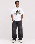 Mockup Boxy Heavyweight Tee White male full-body 05