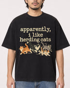 Mockup Boxy Heavyweight Tee Black male close-up 22
