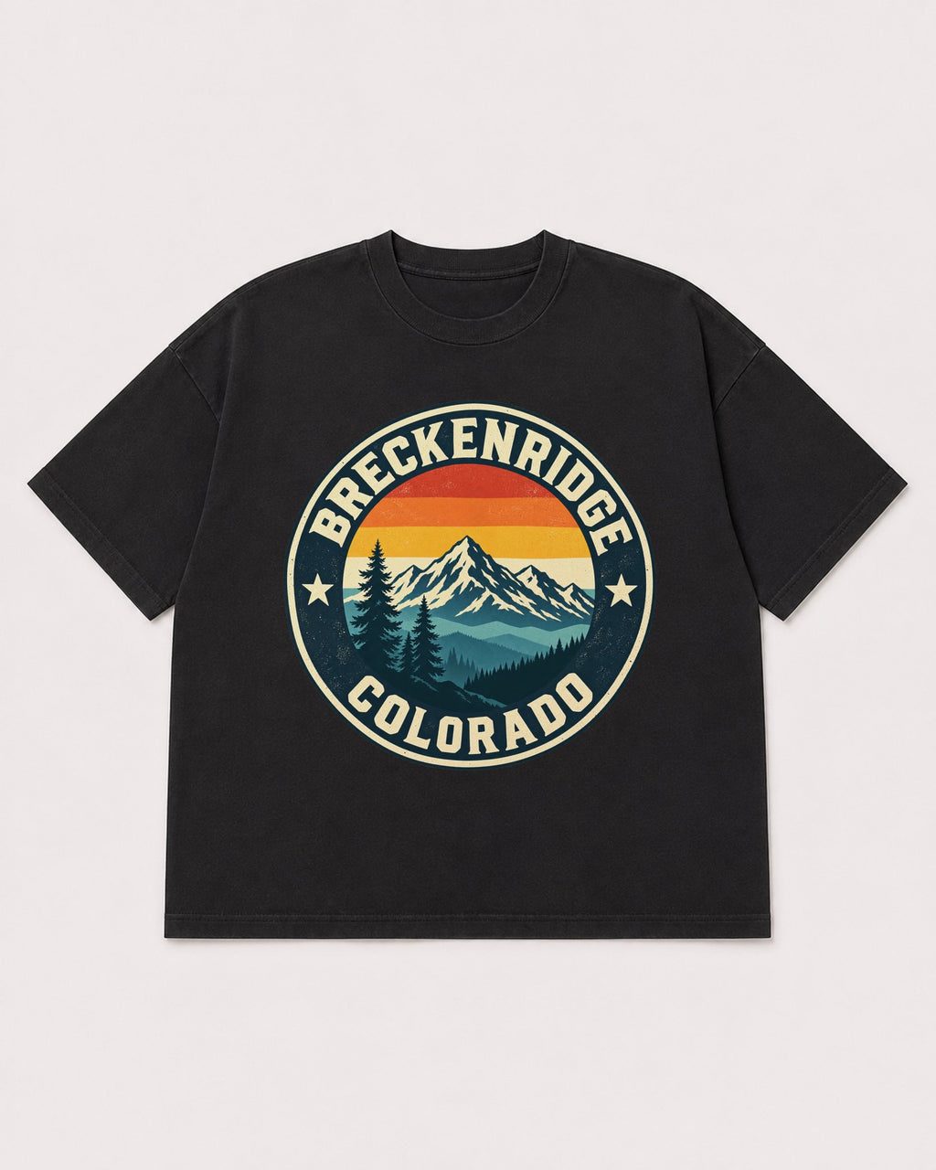Mockup Boxy Heavyweight Tee Black product