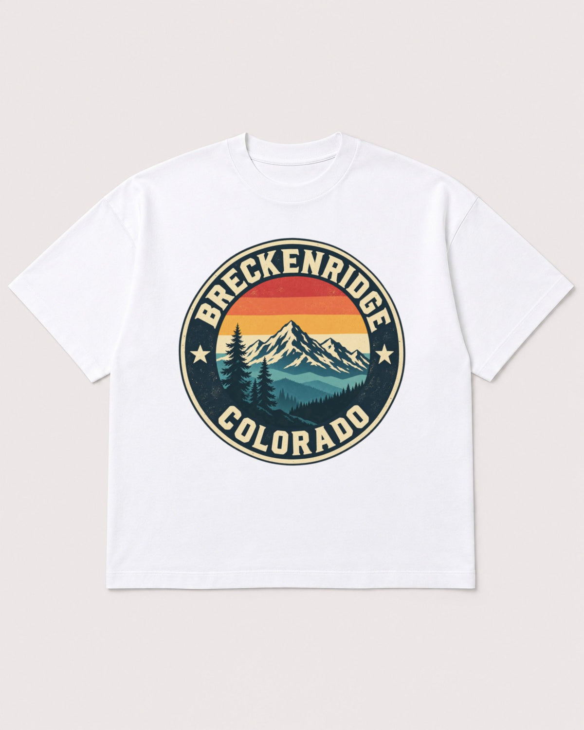 Mockup Boxy Heavyweight Tee White product
