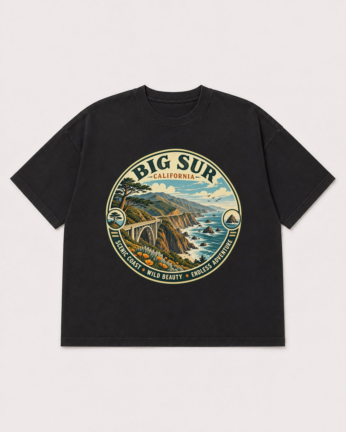 Mockup Boxy Heavyweight Tee Black product