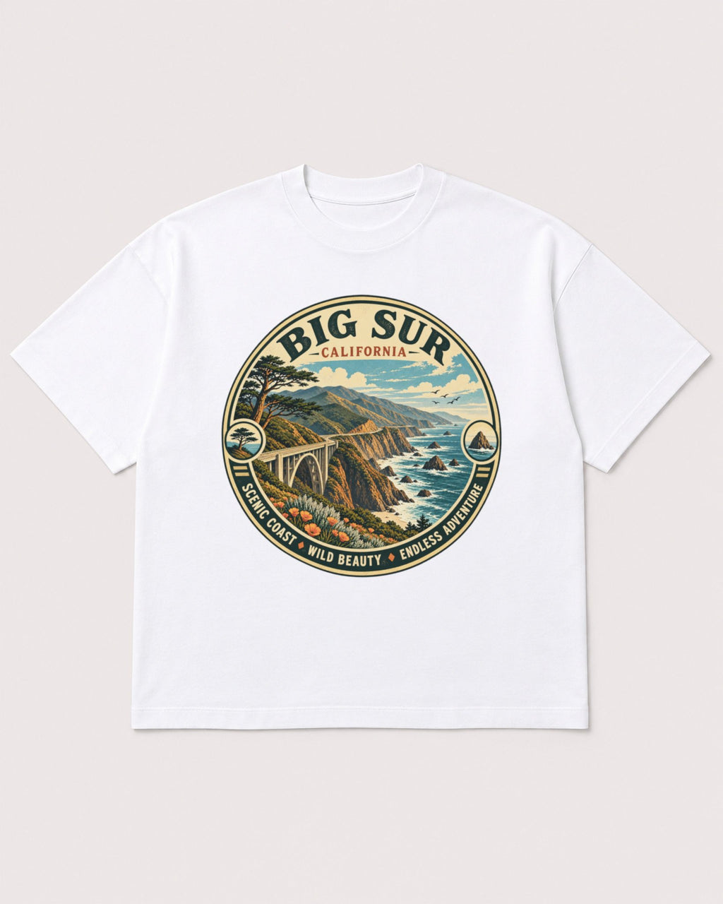 Mockup Boxy Heavyweight Tee White product