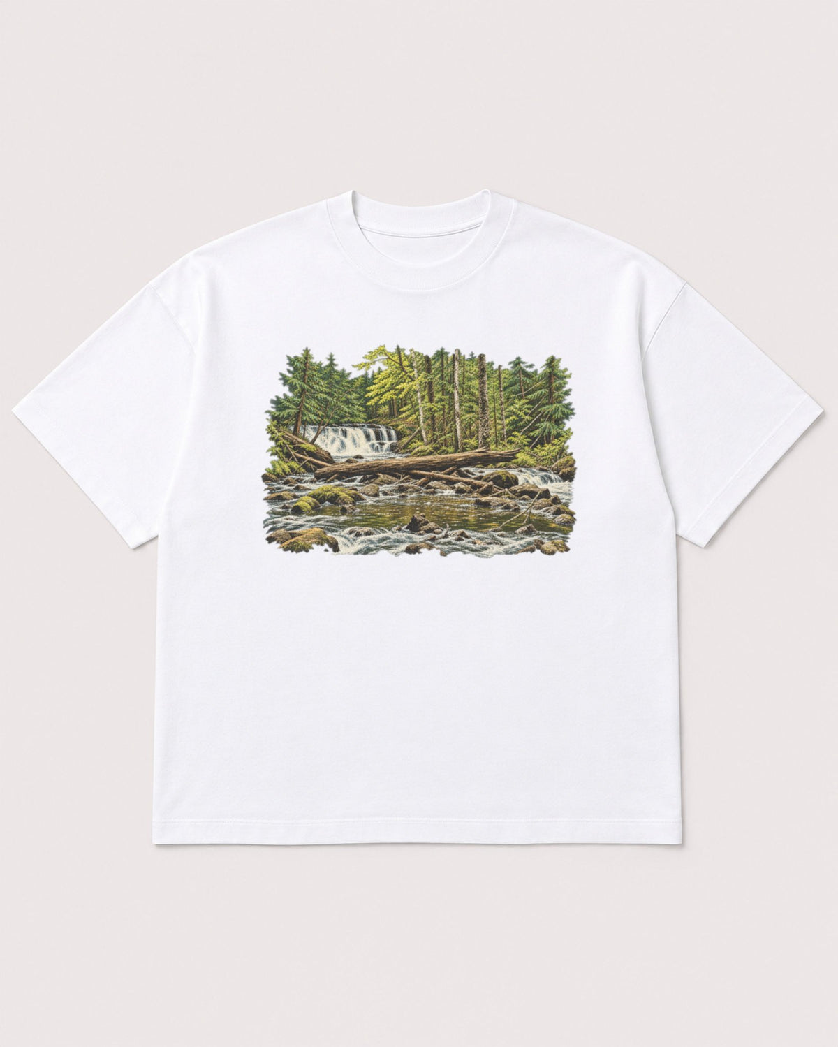 Mockup Boxy Heavyweight Tee White product