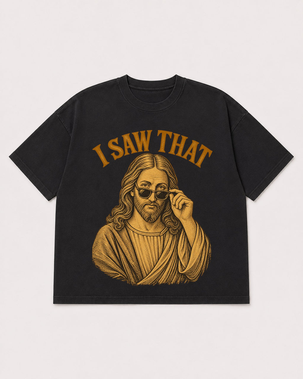 Mockup Boxy Heavyweight Tee Black product
