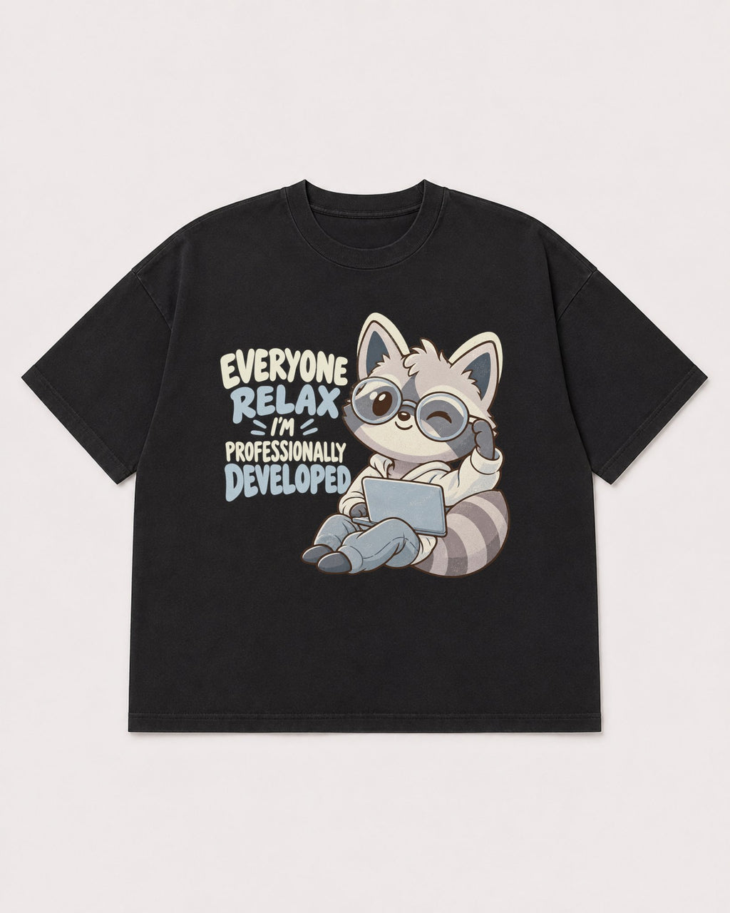 Mockup Boxy Heavyweight Tee Black product