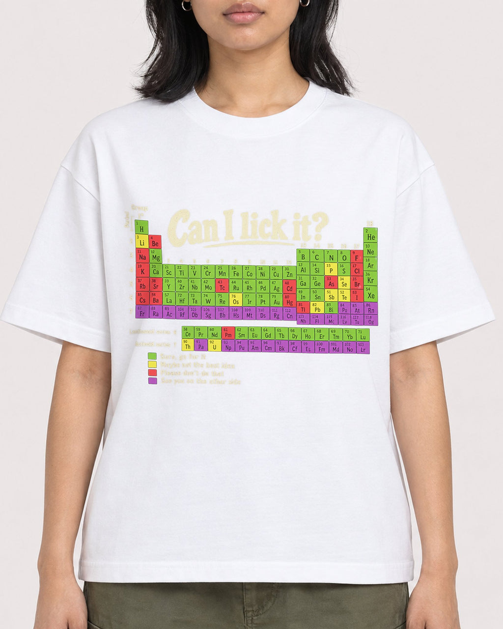 Mockup Boxy Heavyweight Tee White female close-up 22