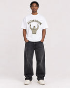 Mockup Boxy Heavyweight Tee White male full-body 05