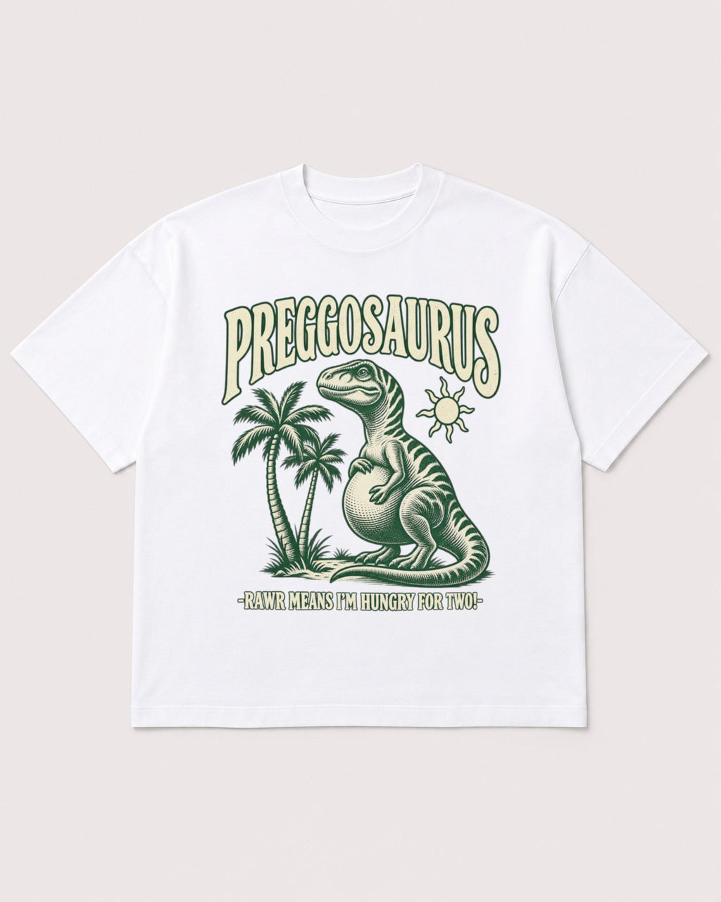 Mockup Boxy Heavyweight Tee White product