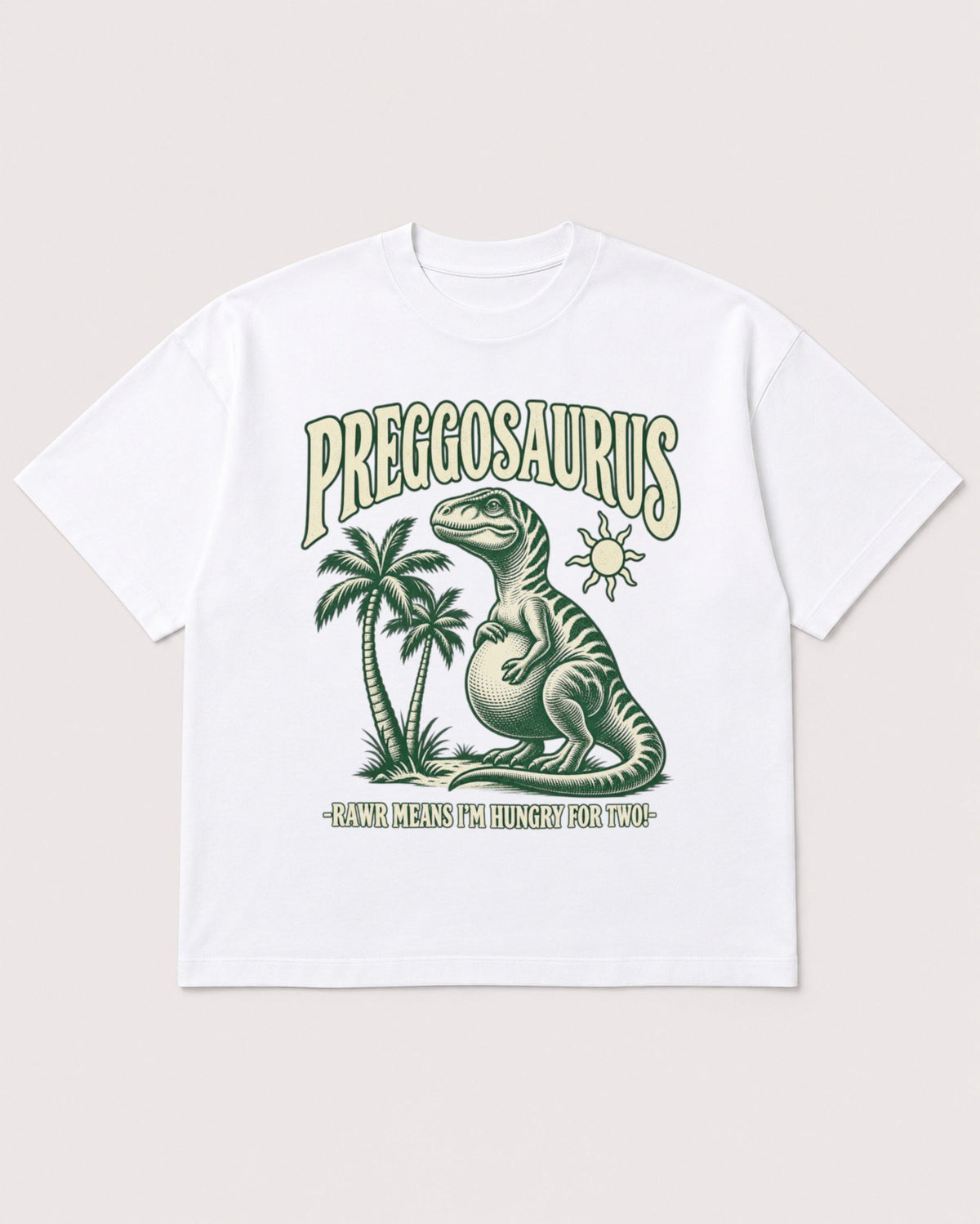 Mockup Boxy Heavyweight Tee White product