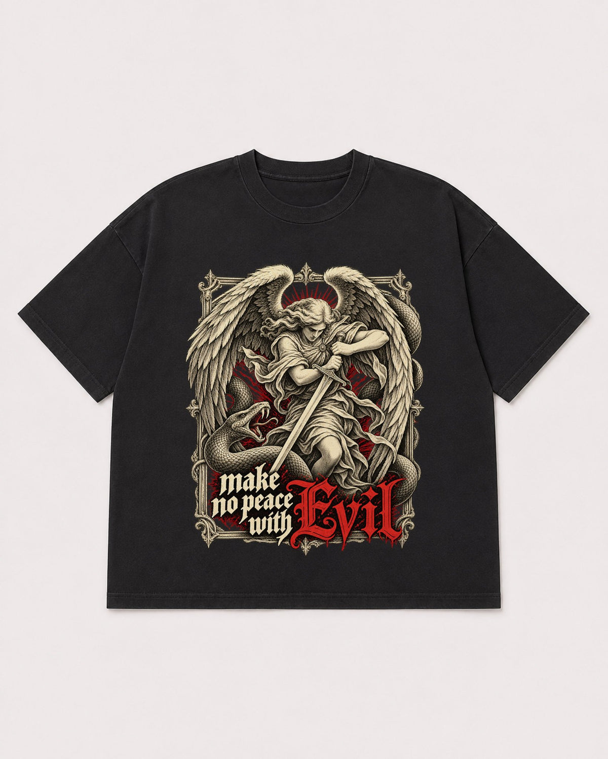 Mockup Boxy Heavyweight Tee Black product