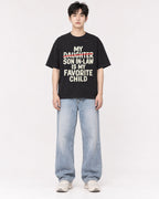 Mockup Boxy Heavyweight Tee Black male full-body 01
