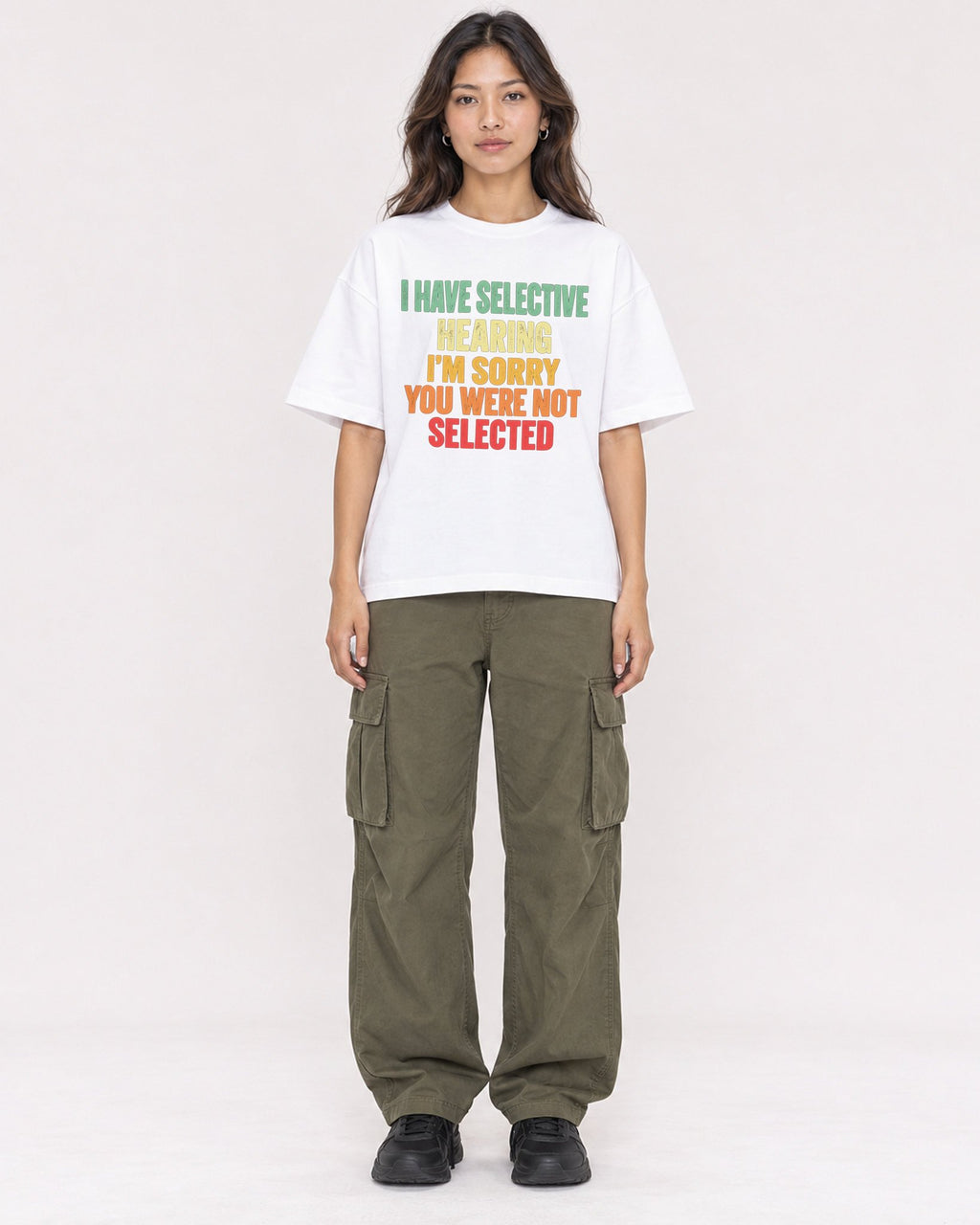 Mockup Boxy Heavyweight Tee White female full-body 02