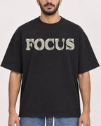 Mockup Boxy Heavyweight Tee Black male close-up 07