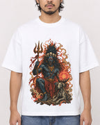 Mockup Boxy Heavyweight Tee White male close-up 22