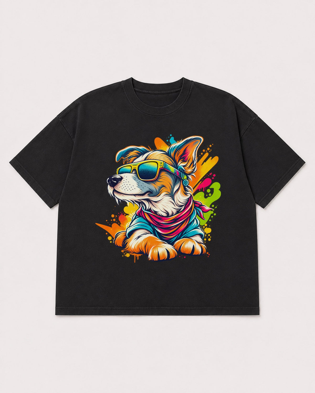 Mockup Boxy Heavyweight Tee Black product