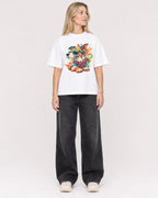 Mockup Boxy Heavyweight Tee White female full-body 08