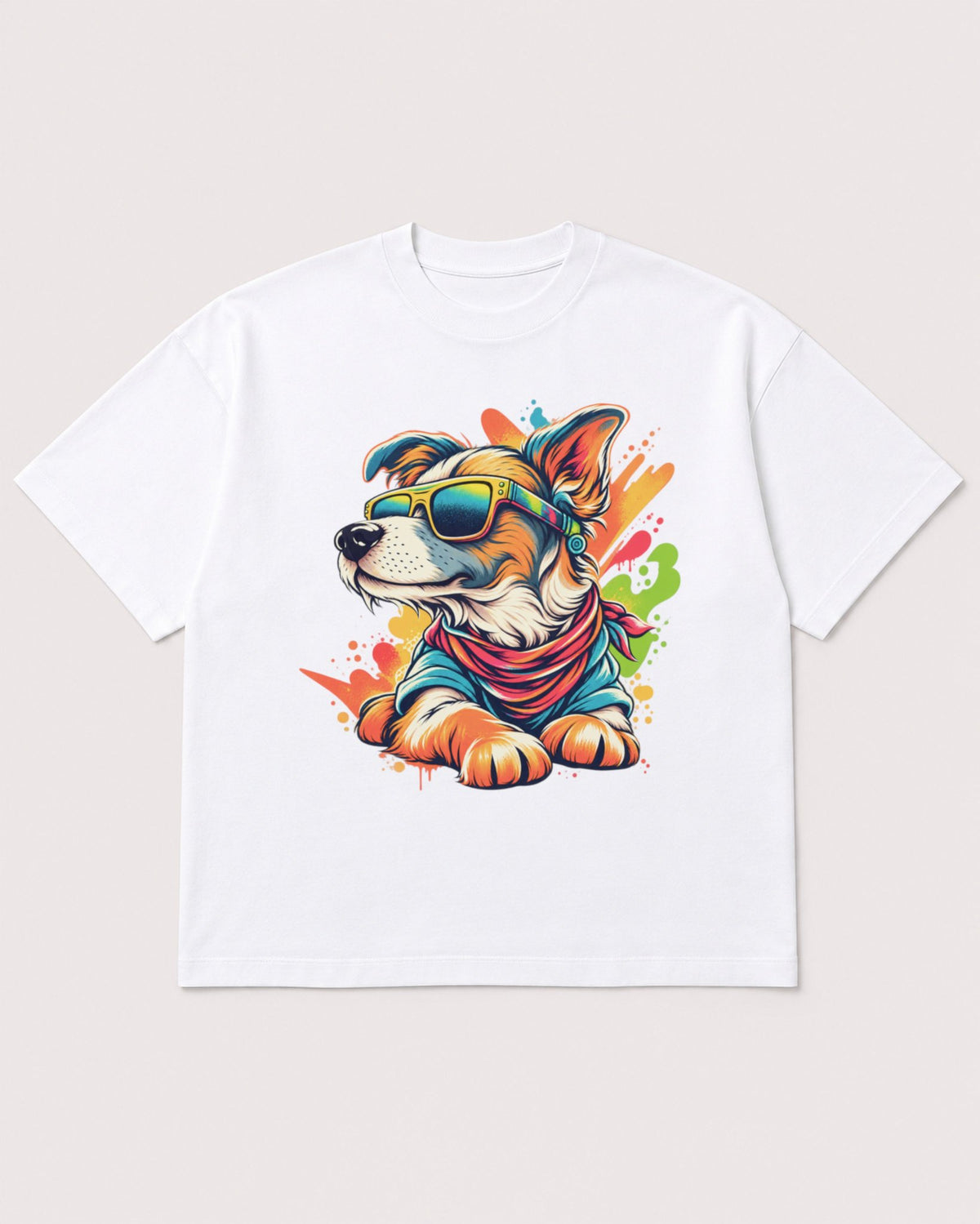 Mockup Boxy Heavyweight Tee White product