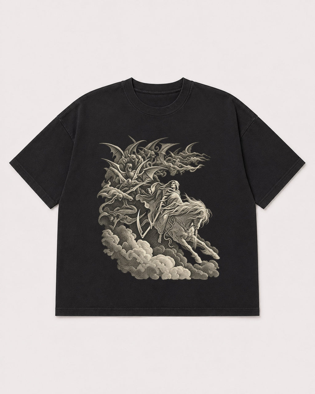Mockup Boxy Heavyweight Tee Black product