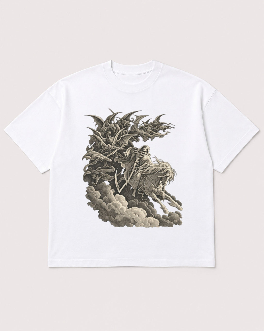 Mockup Boxy Heavyweight Tee White product