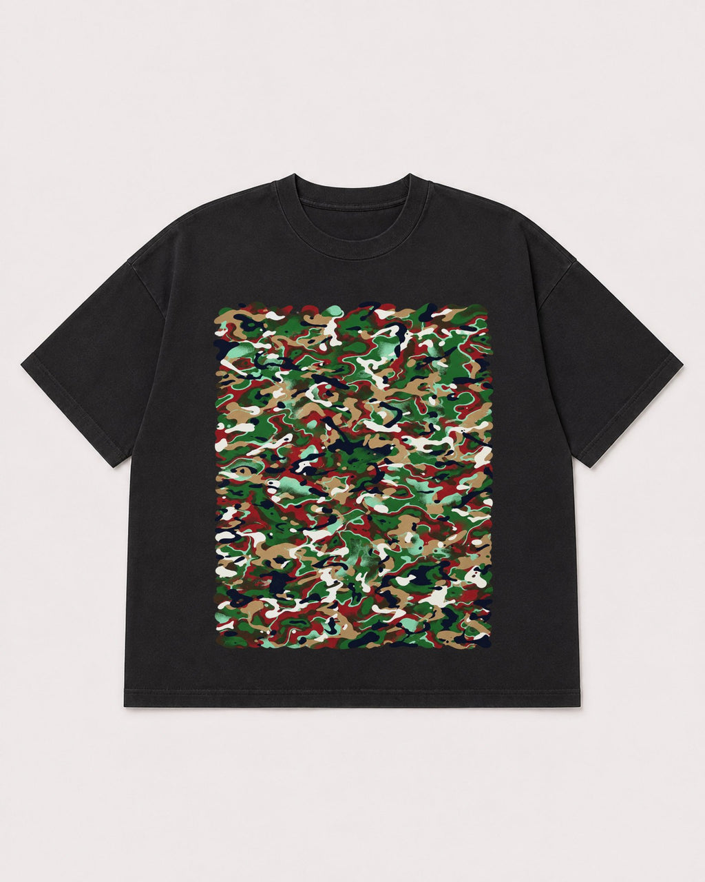 Mockup Boxy Heavyweight Tee Black product