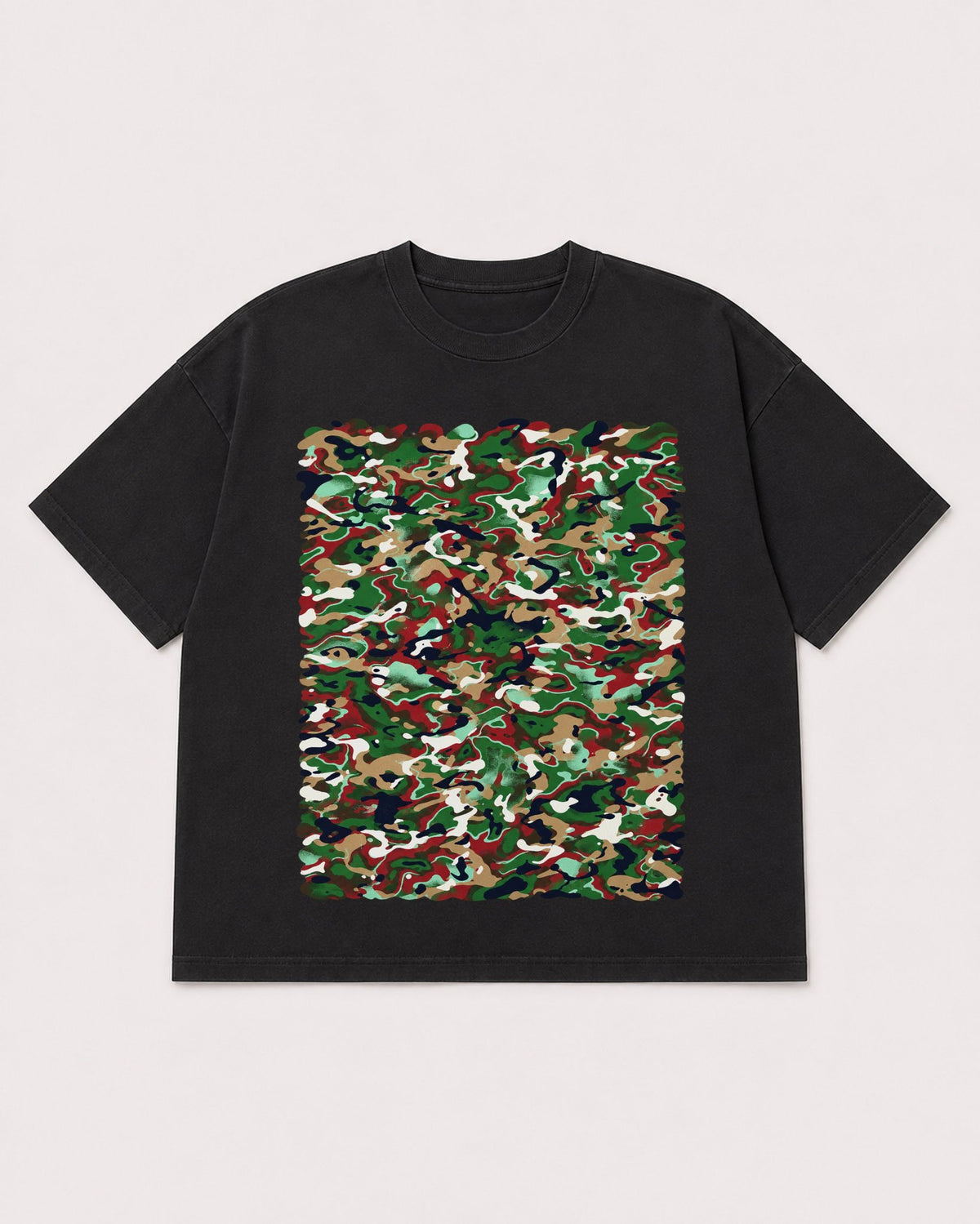 Mockup Boxy Heavyweight Tee Black product