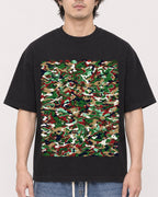 Mockup Boxy Heavyweight Tee Black male close-up 03