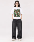 Mockup Boxy Heavyweight Tee White female full-body 03