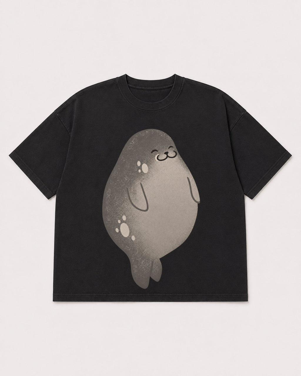 Mockup Boxy Heavyweight Tee Black product