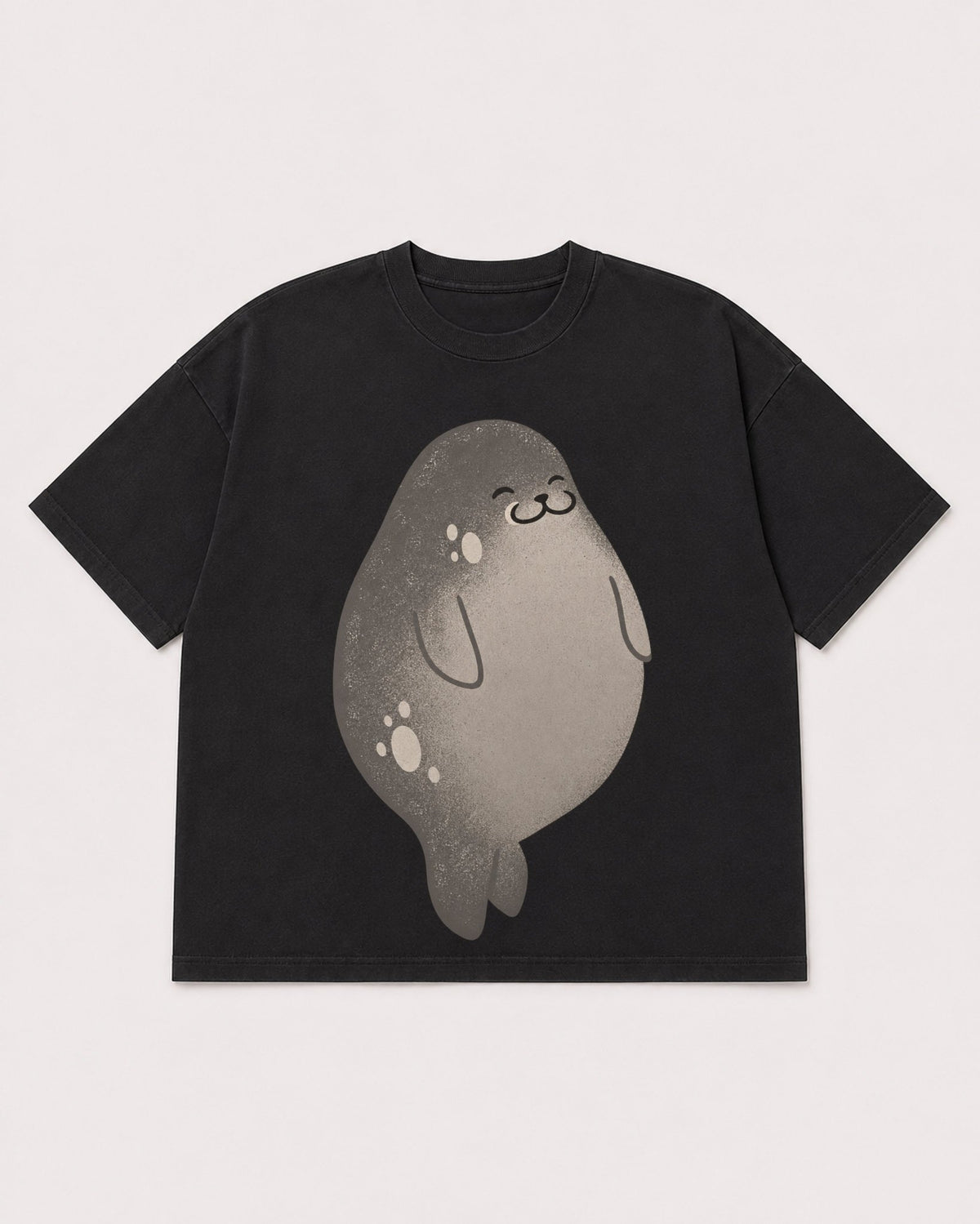Mockup Boxy Heavyweight Tee Black product