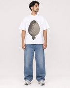 Mockup Boxy Heavyweight Tee White male full-body 02