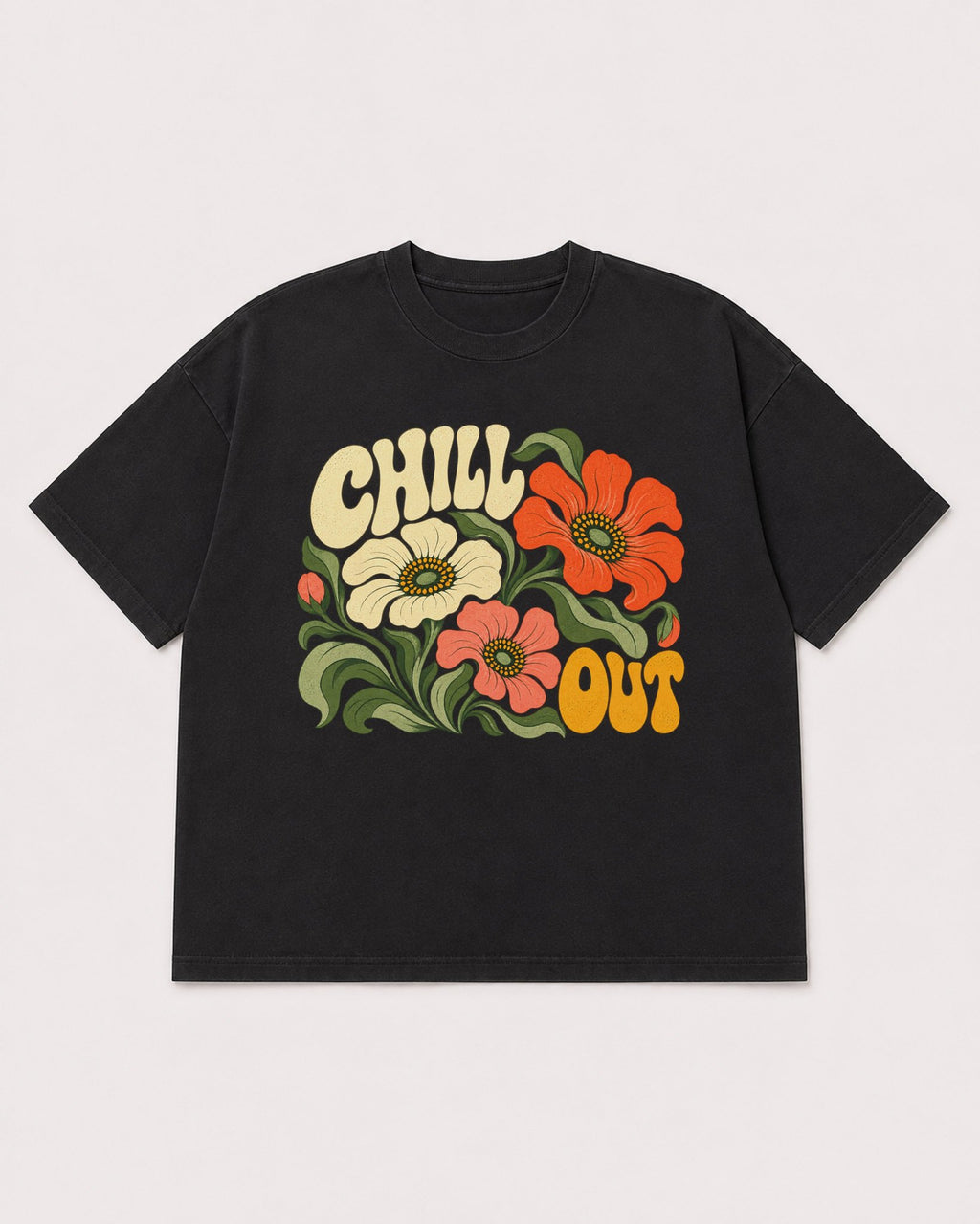 Mockup Boxy Heavyweight Tee Black product