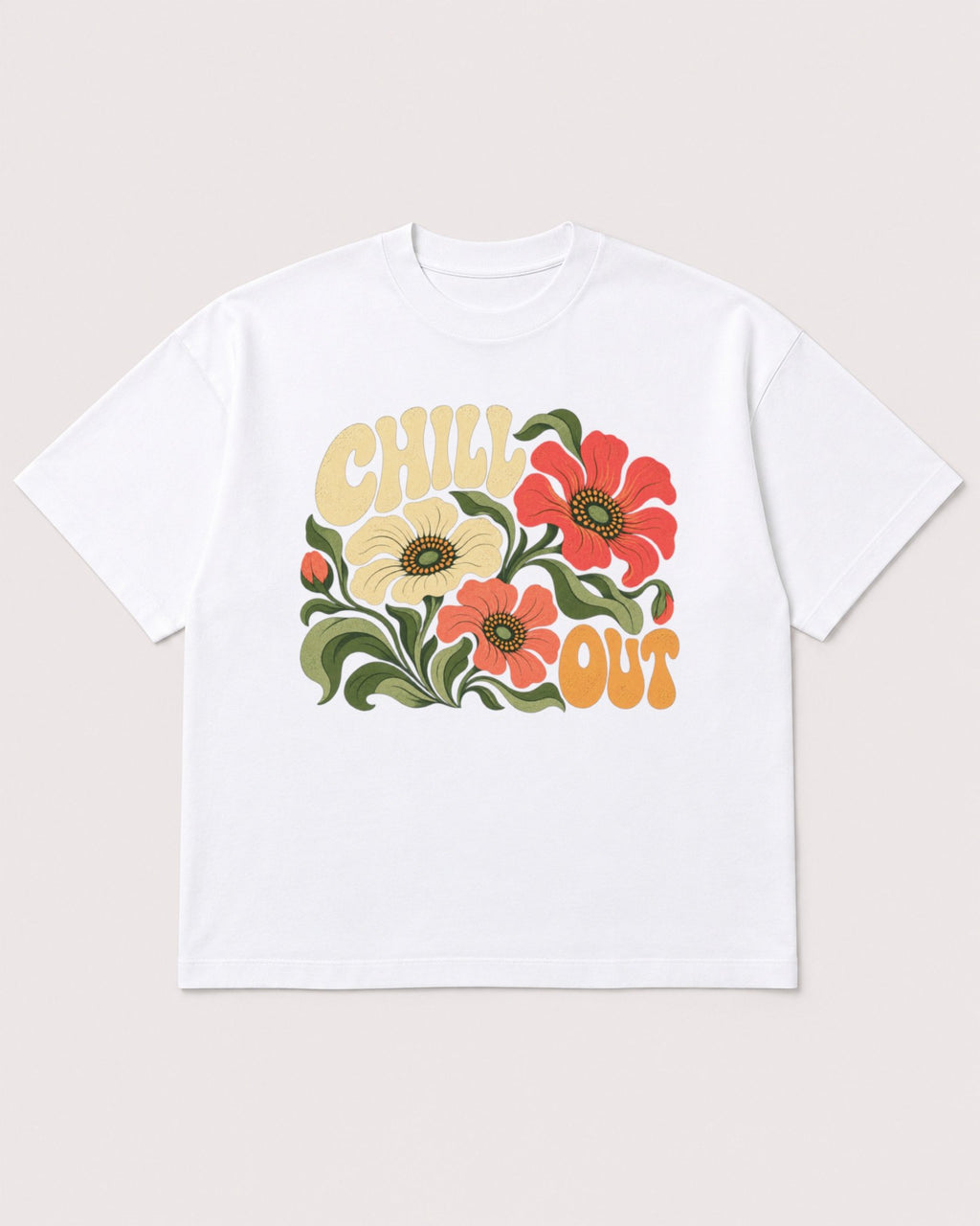 Mockup Boxy Heavyweight Tee White product