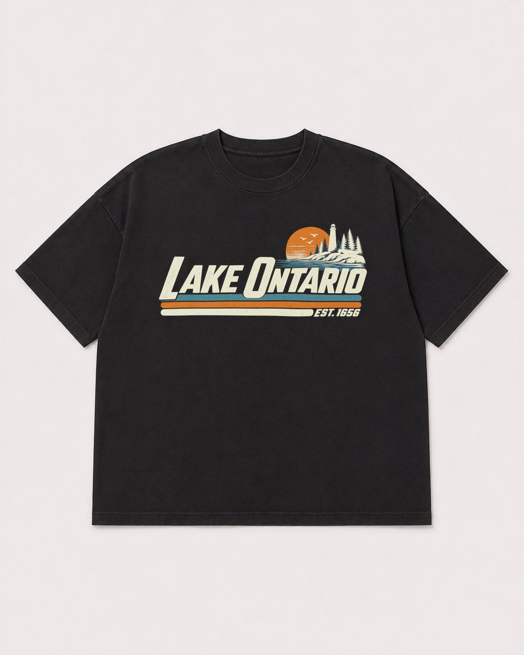 Mockup Boxy Heavyweight Tee Black product