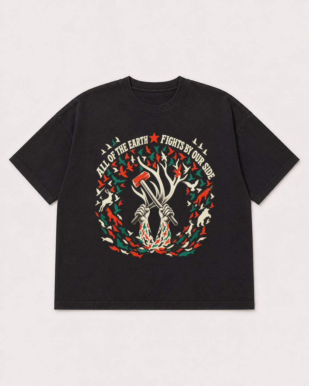 Mockup Boxy Heavyweight Tee Black product