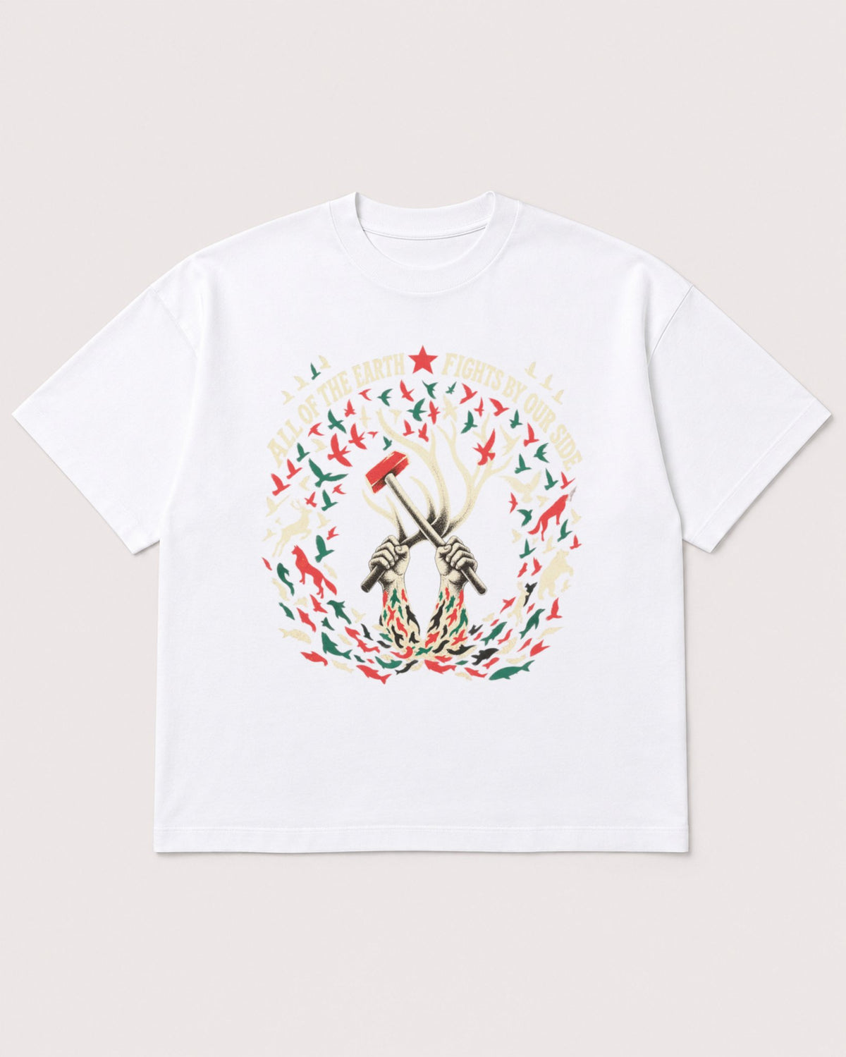 Mockup Boxy Heavyweight Tee White product