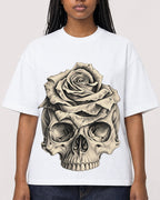 Mockup Boxy Heavyweight Tee White female close-up 04