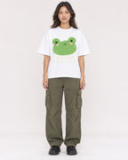 Mockup Boxy Heavyweight Tee White female full-body 02
