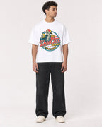 Mockup Boxy Heavyweight Tee White male full-body 10
