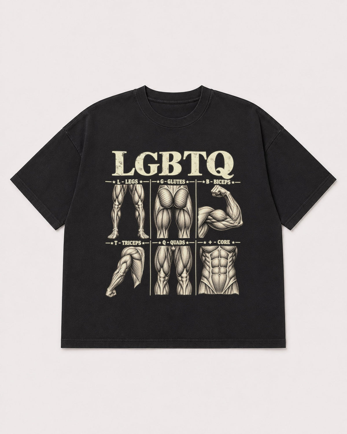 Mockup Boxy Heavyweight Tee Black product