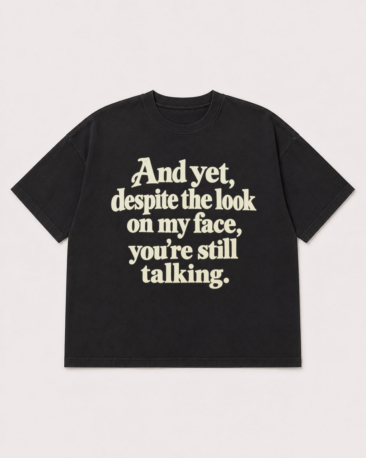 Mockup Boxy Heavyweight Tee Black product