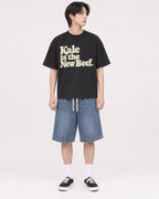 Mockup Boxy Heavyweight Tee Black male full-body 11