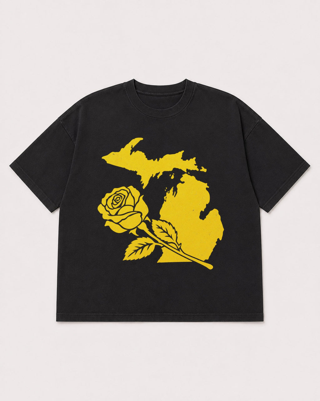 Mockup Boxy Heavyweight Tee Black product