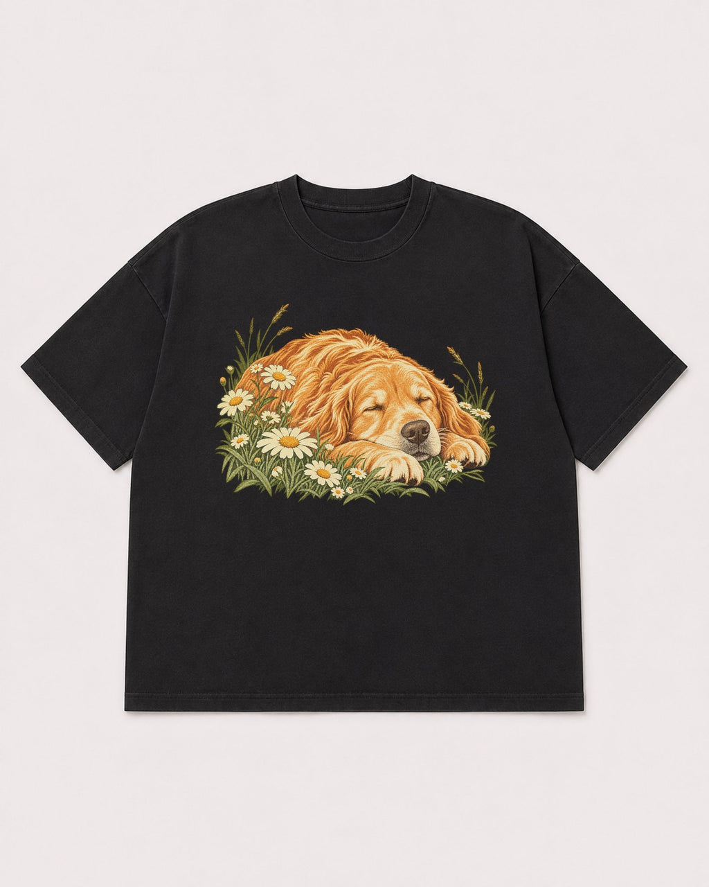Mockup Boxy Heavyweight Tee Black product