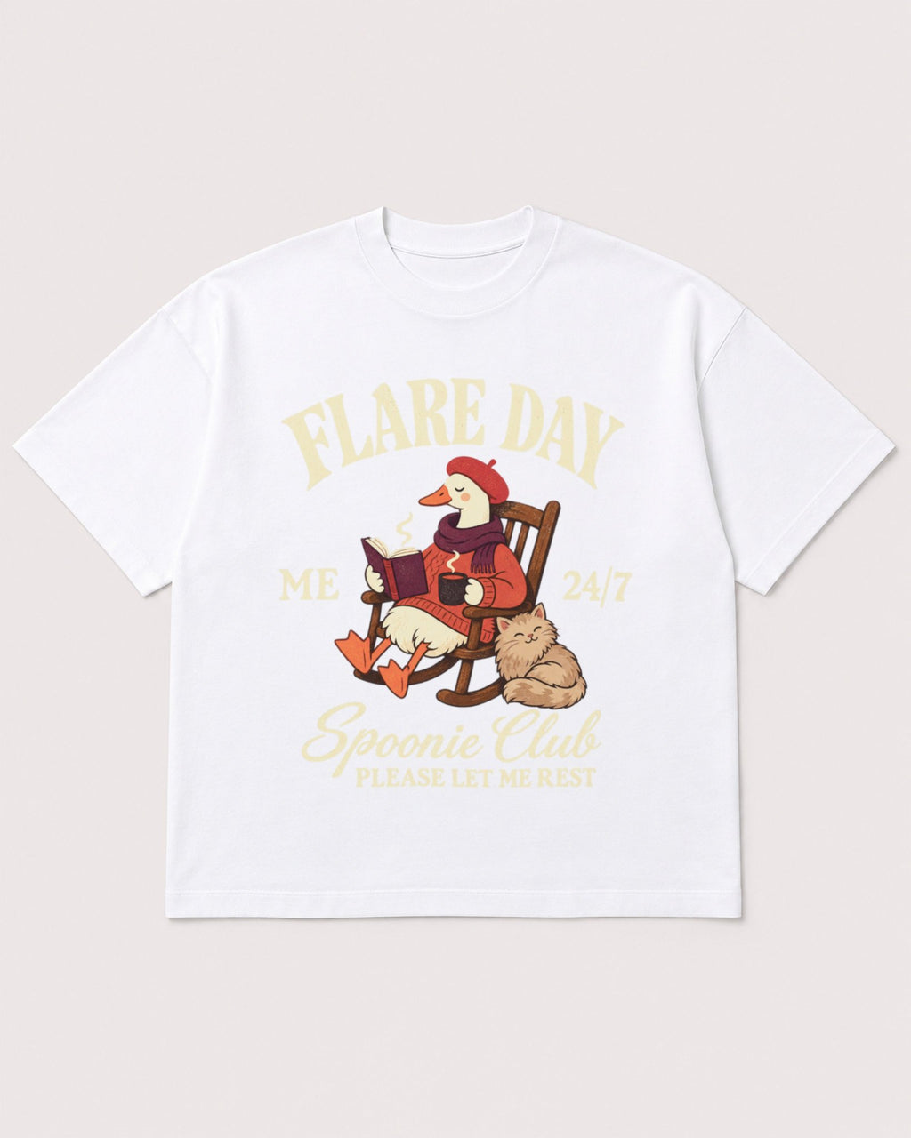 Mockup Boxy Heavyweight Tee White product