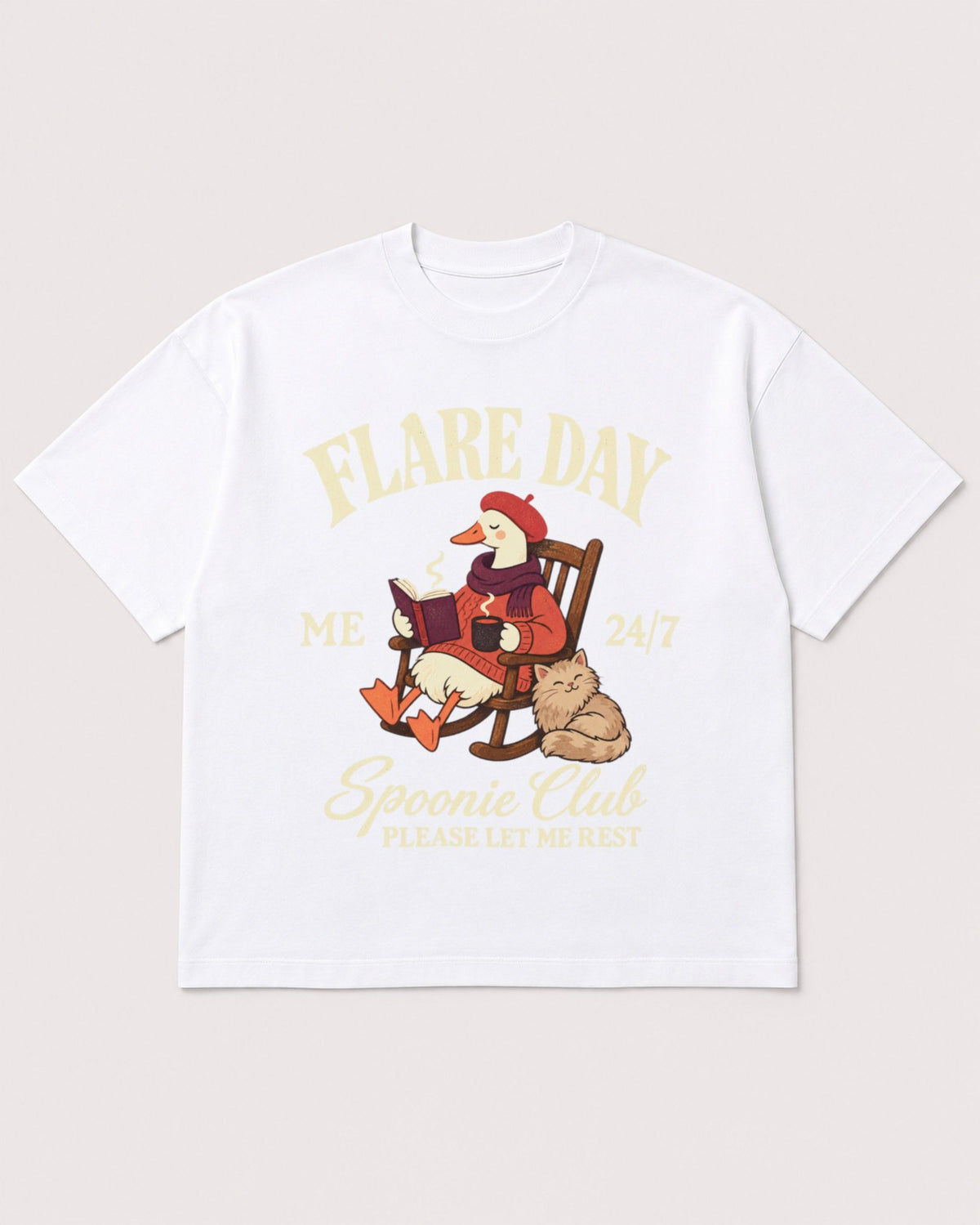 Mockup Boxy Heavyweight Tee White product